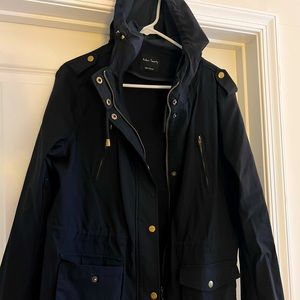 Black Hooded Anorack Jacket